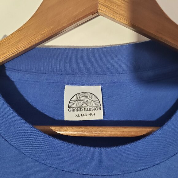 Vintage 1986 Titan Sports WWF Hulk Hogan "Hulkasized" Blue XL Single Stitch Tee - Picture 4 of 7